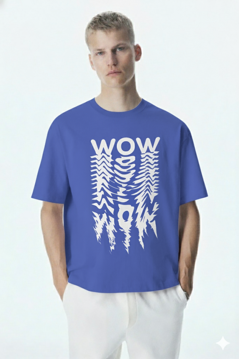 WOW Tshirt (Royal Blue)