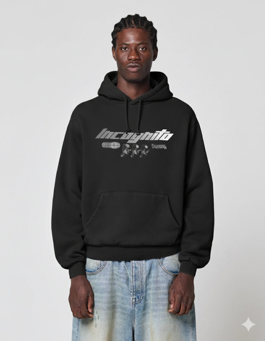 INCOGNITO Oversize Hoodie (Black)