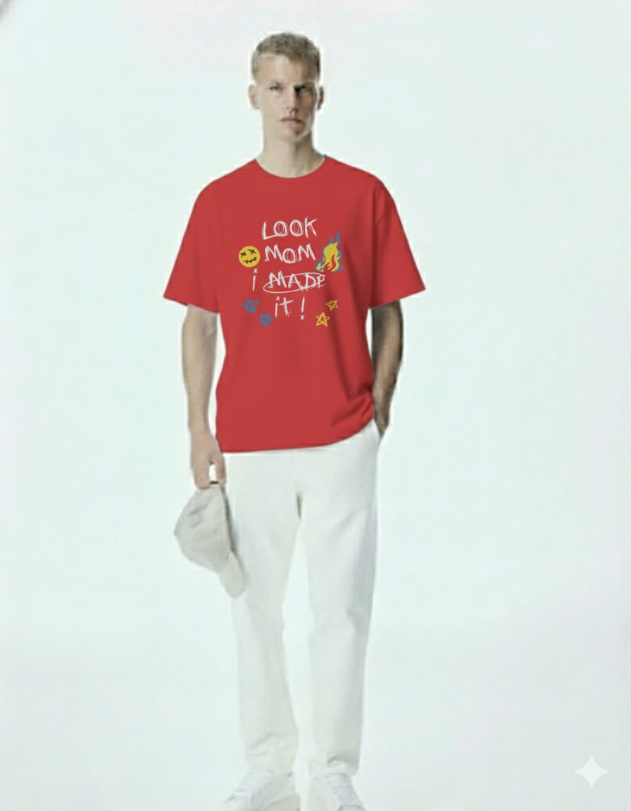 MOM Oversize Tshirt (Red)