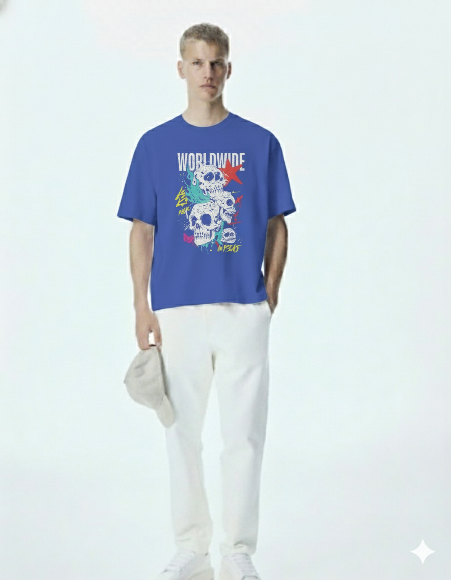 WORLDWIDE Tshirt (Royal Blue)