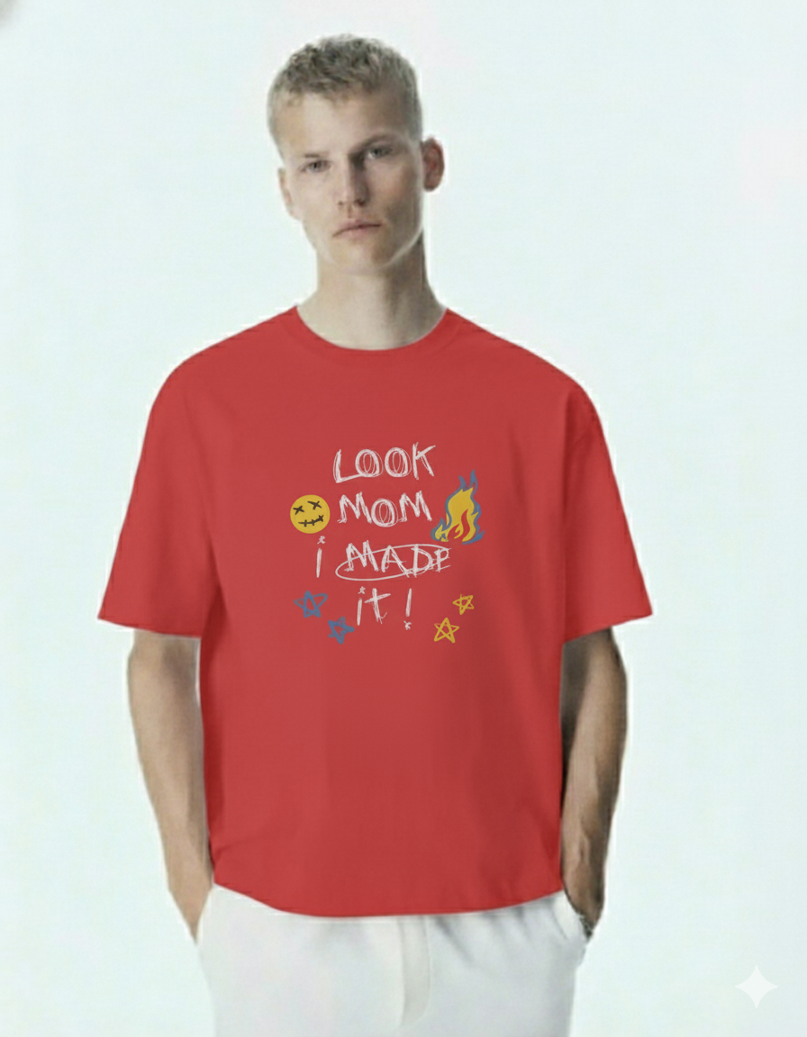MOM Oversize Tshirt (Red)