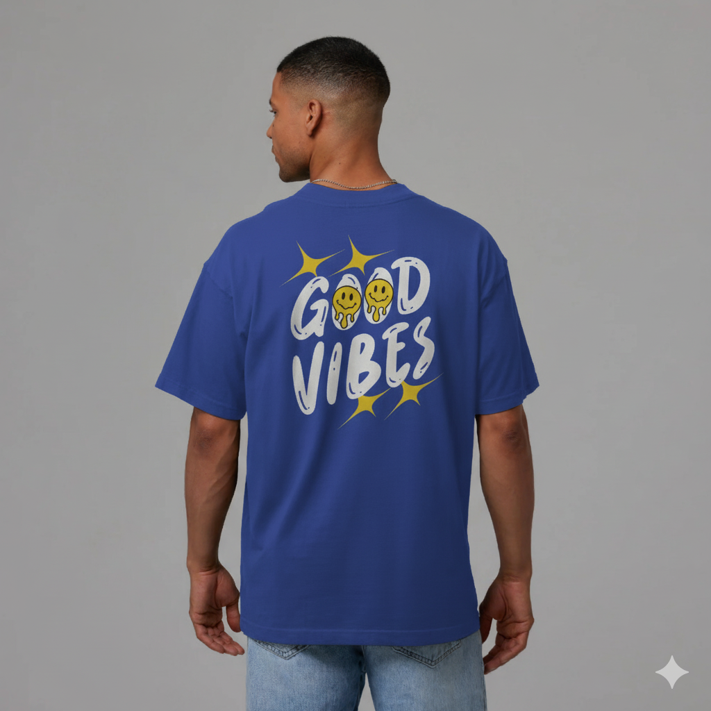 GOOD VIBES Tshirt (Royal Blue)