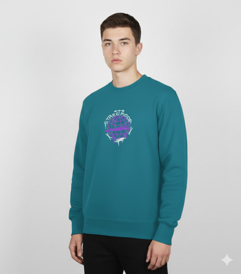 Street Style Sweatshirt (Vrystal Teal)