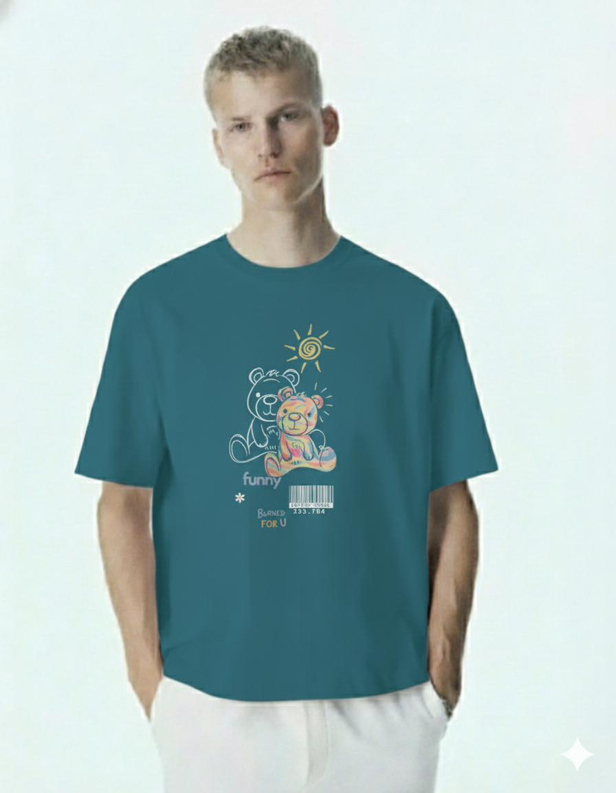 TEDDY Tshirt (Crystal Teal)