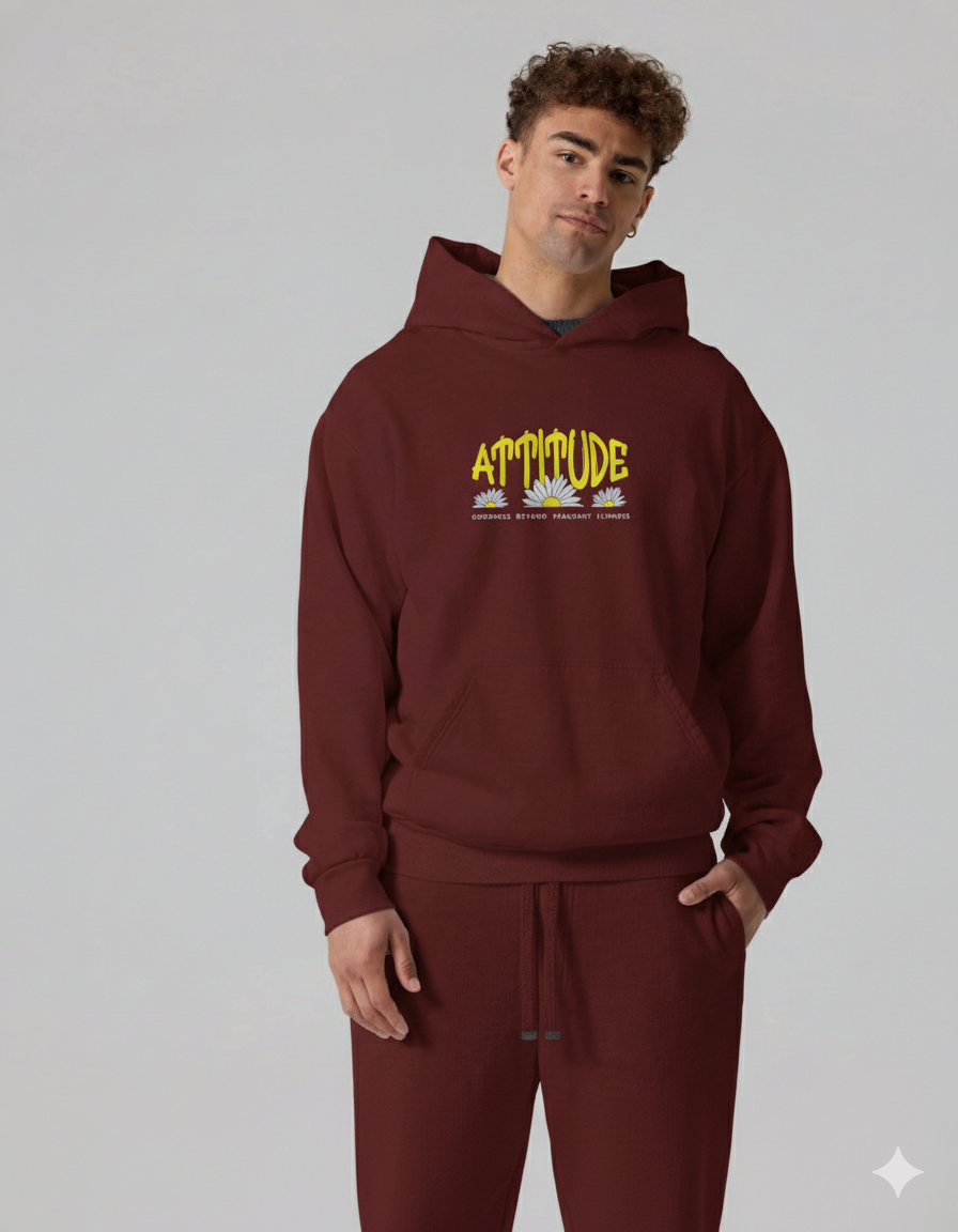ATTITUDE Hoodie (Maroon)