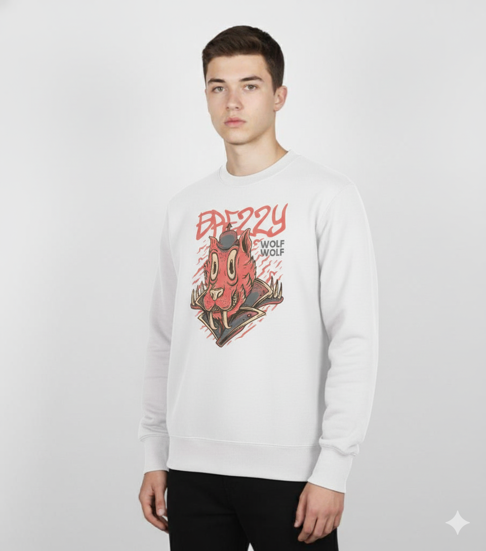 WOLF Sweatshirt (White)