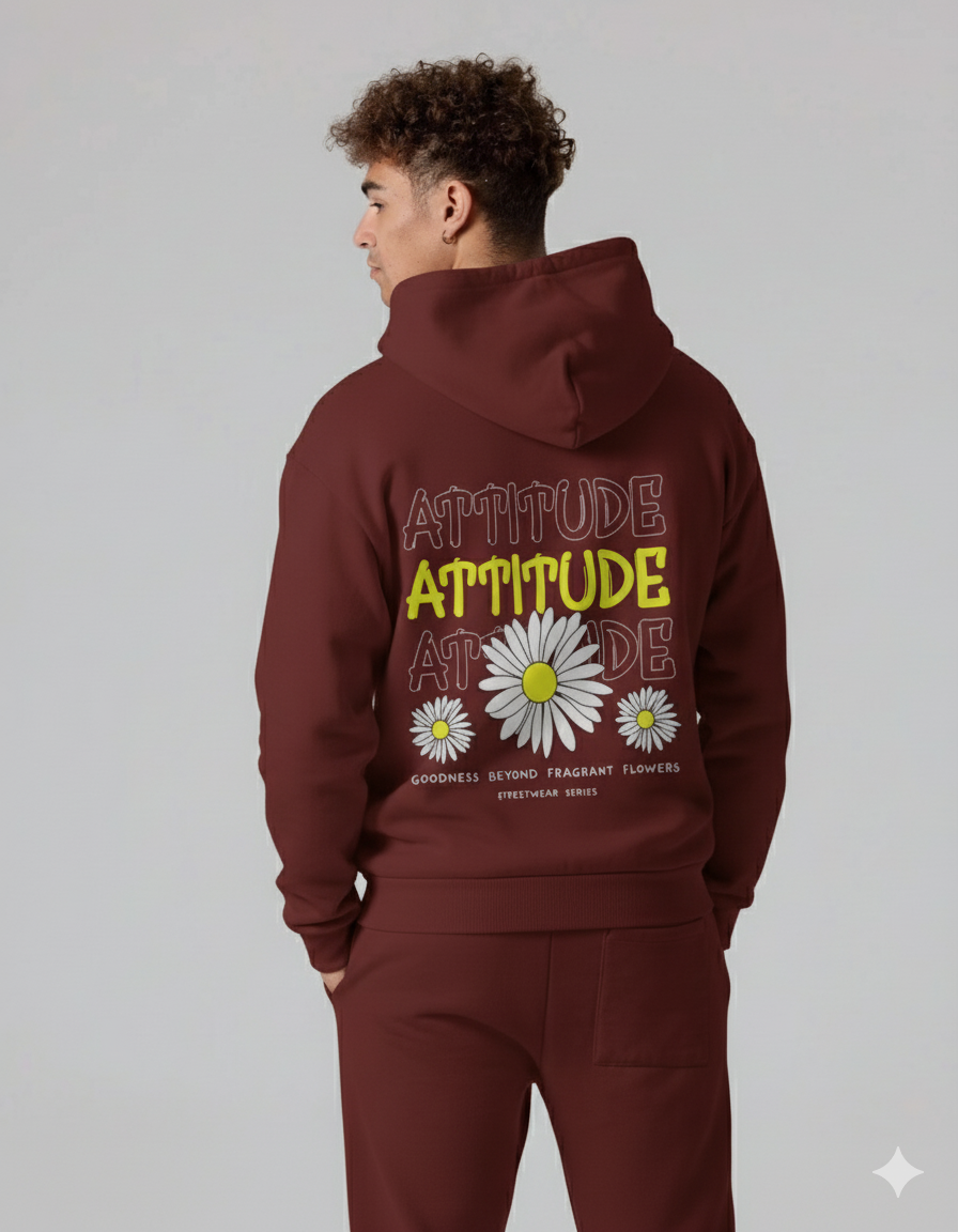 ATTITUDE Hoodie (Maroon)