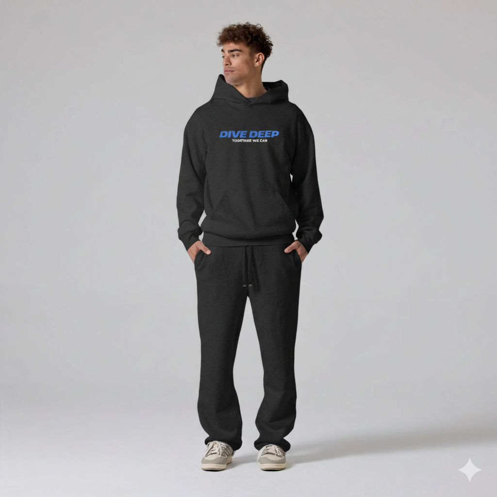 DIVE DEEP Hoodie (Black)