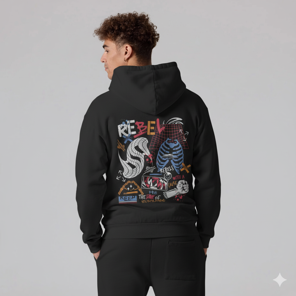 REBEL Hoodie (Black)