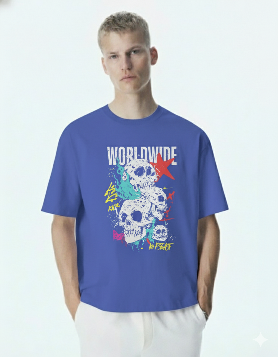 WORLDWIDE Tshirt (Royal Blue)