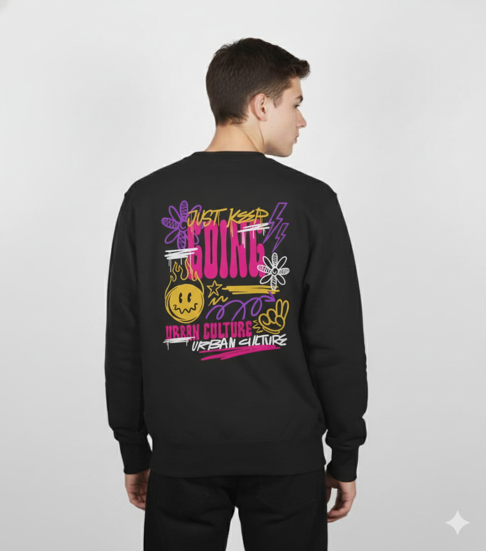 URBAN CULCURE Sweatshirt (Black)