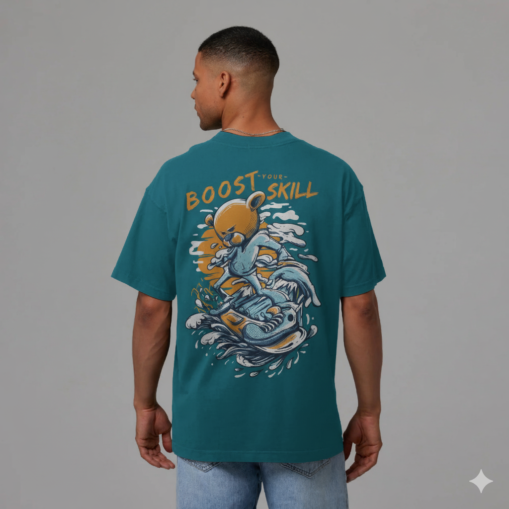 BOOST SKILL Tshirt (Vrystal Teal)