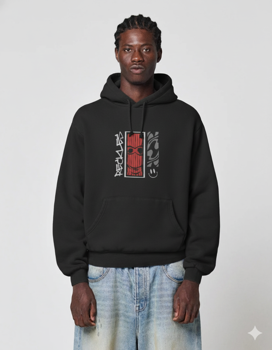 RACKLESS Oversize Hoodie (Black)