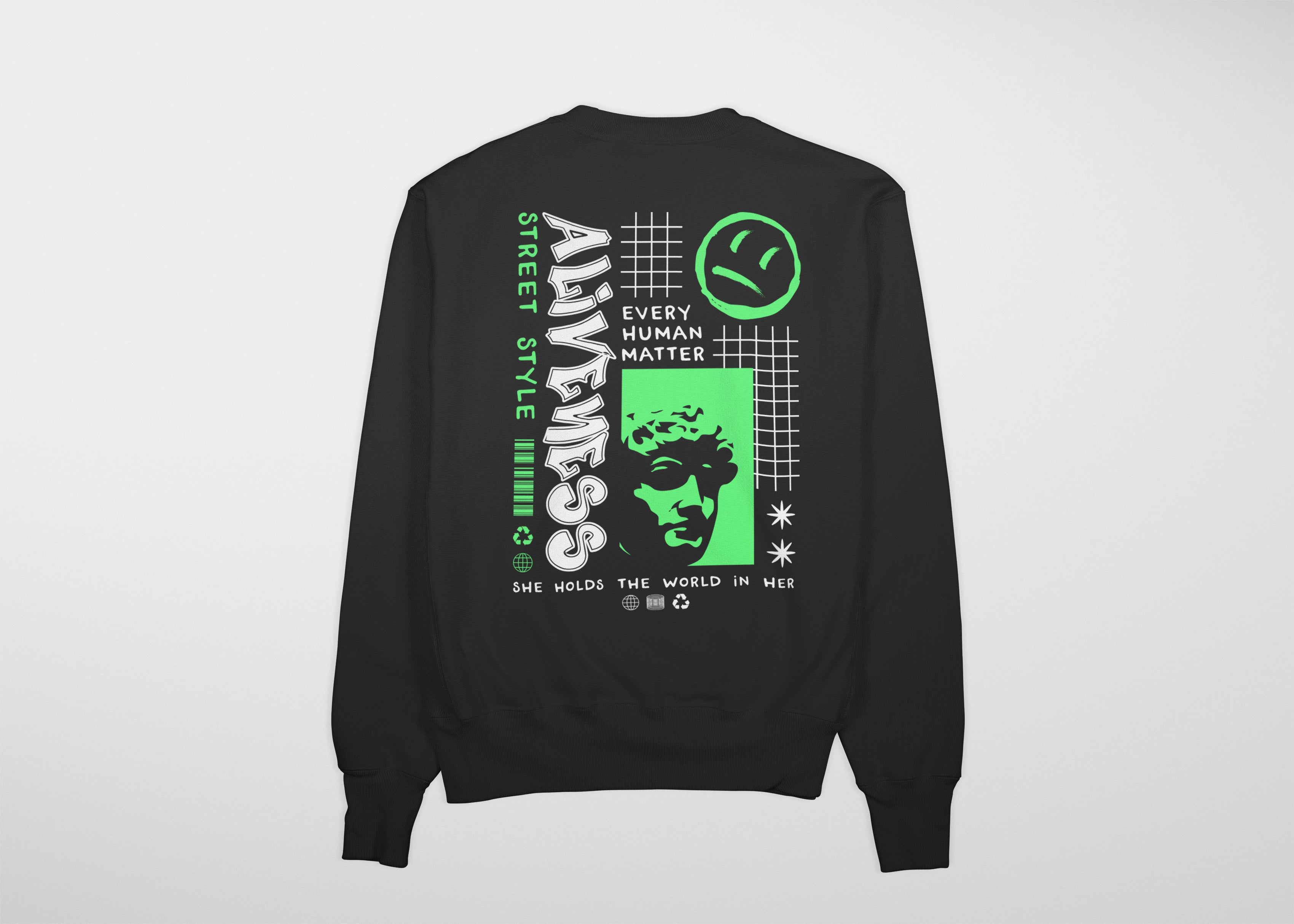 ALIVENESS Sweatshirt (Black)