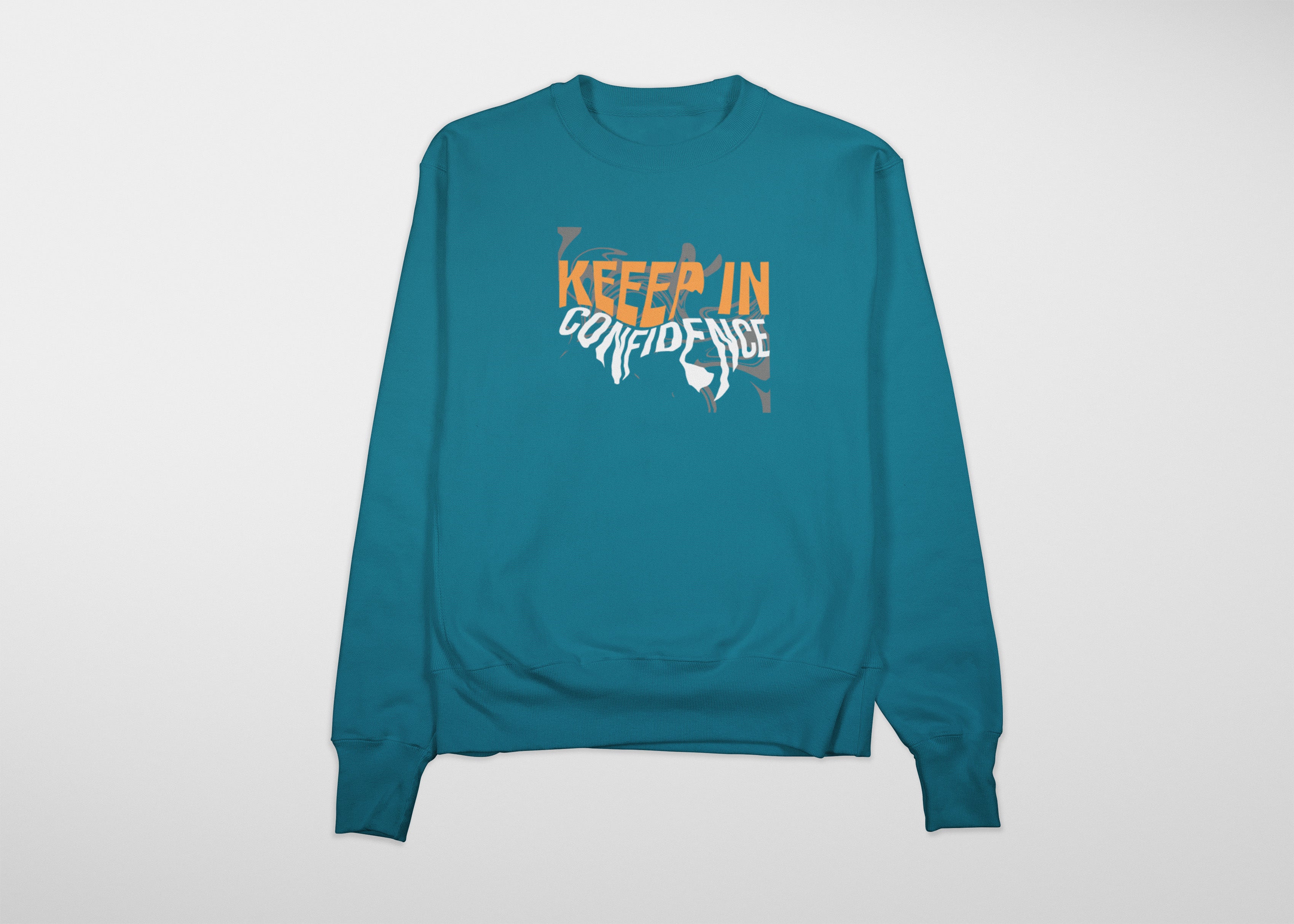 CONFIDENCE Sweatshirt (Vrystal Teal)