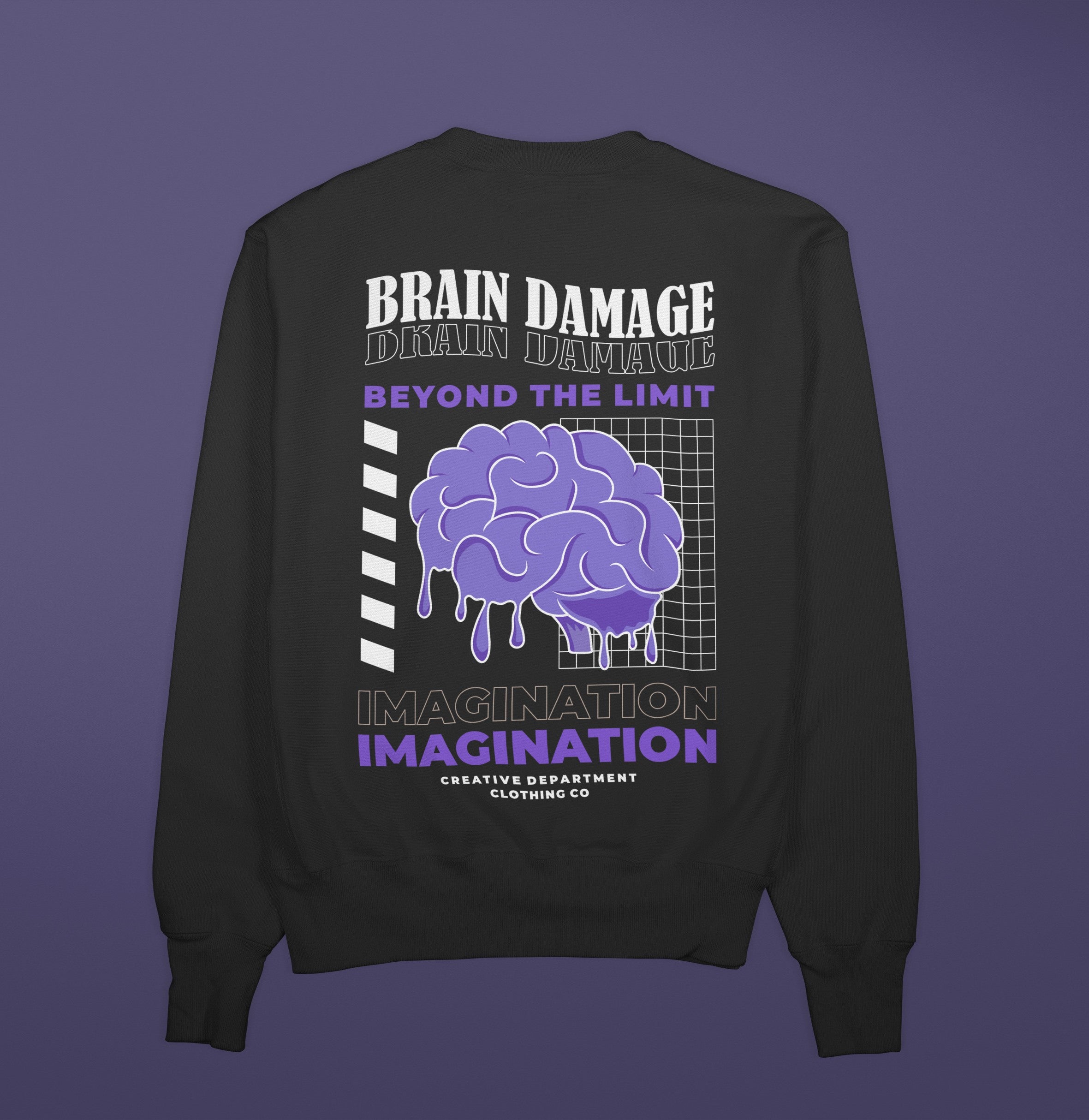BRAIN DAMAGE Sweatshirt (Black)