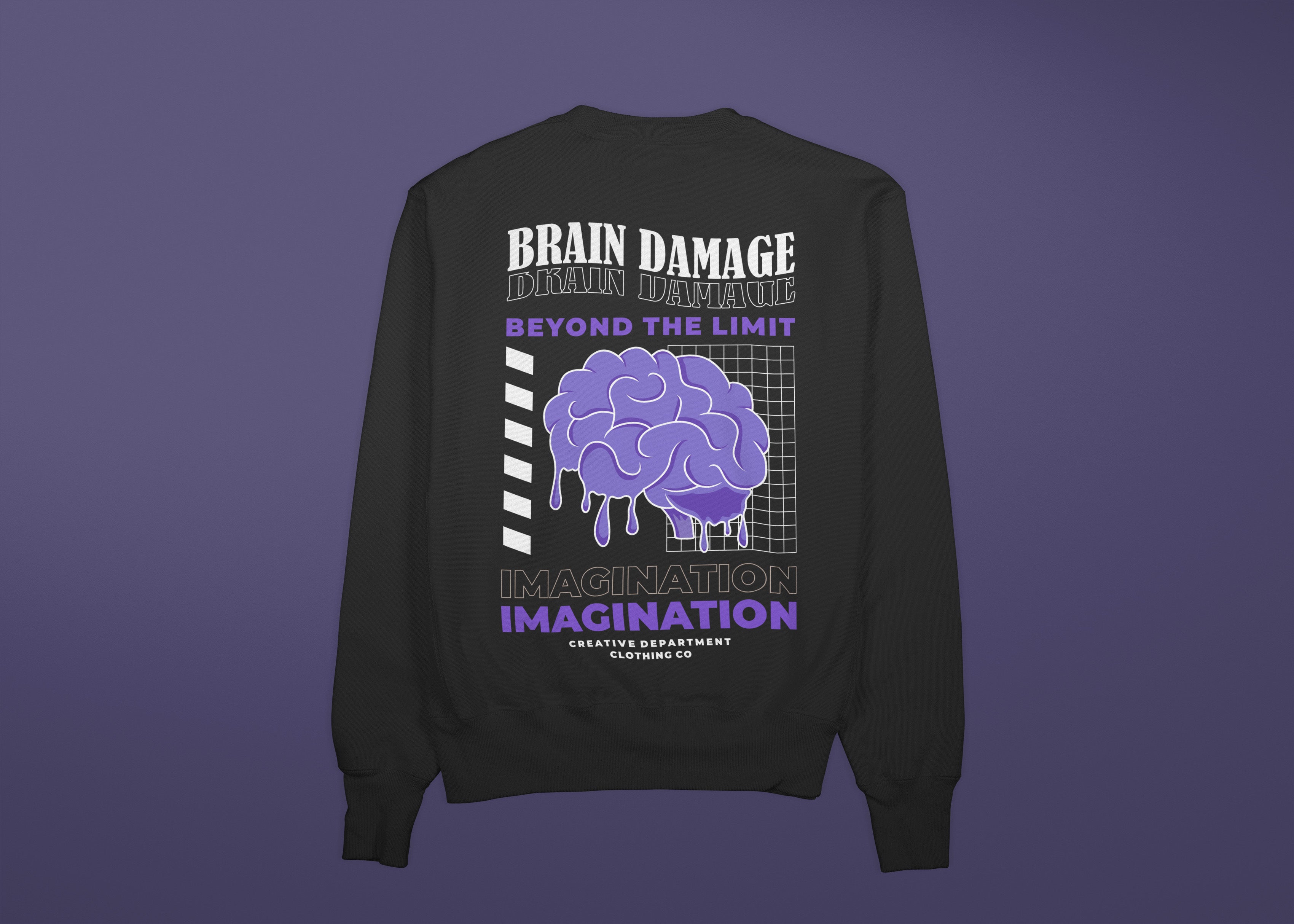 BRAIN DAMAGE Sweatshirt (Black)