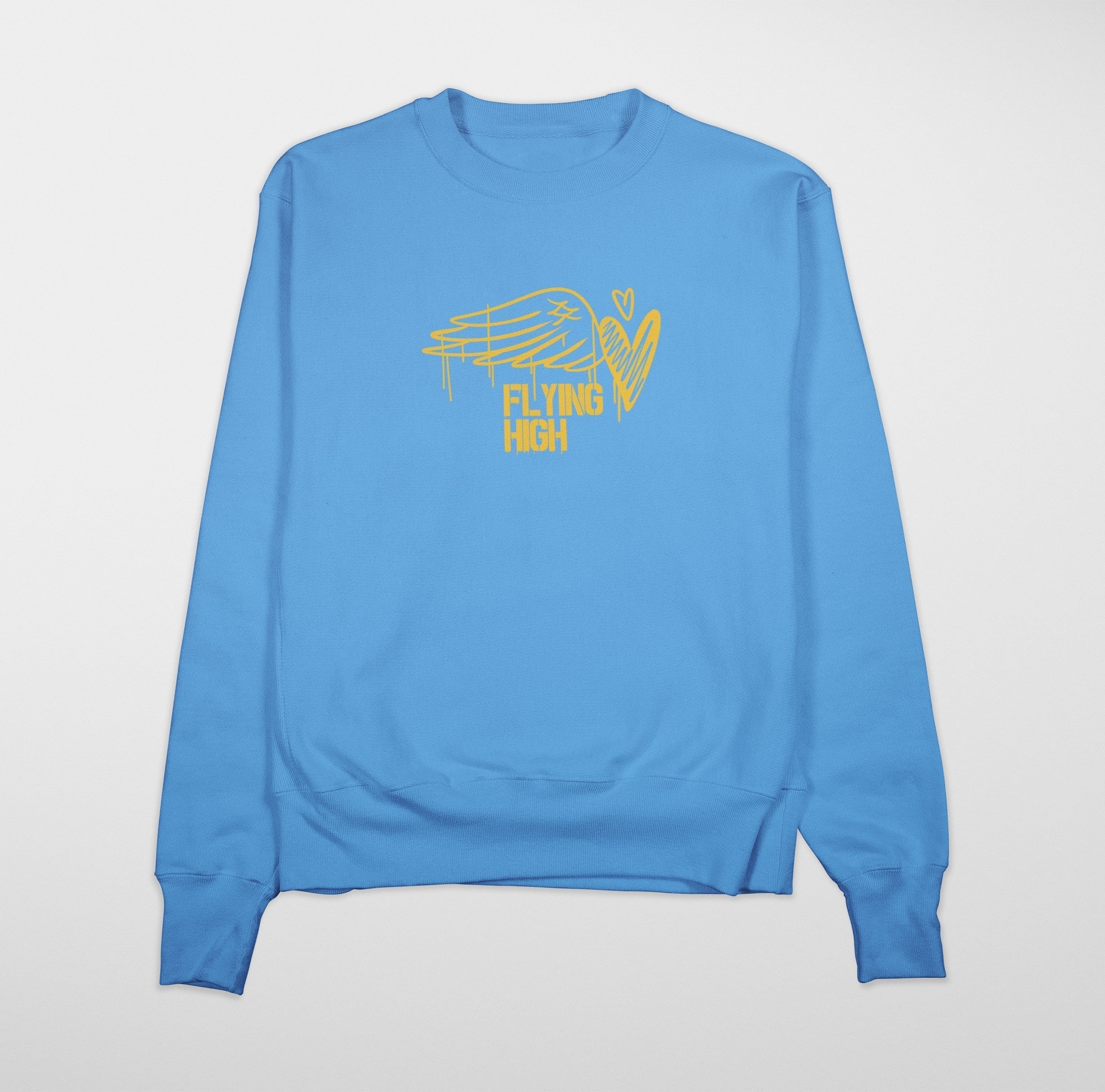 FLY HIGH Sweatshirt (Sky Blue)