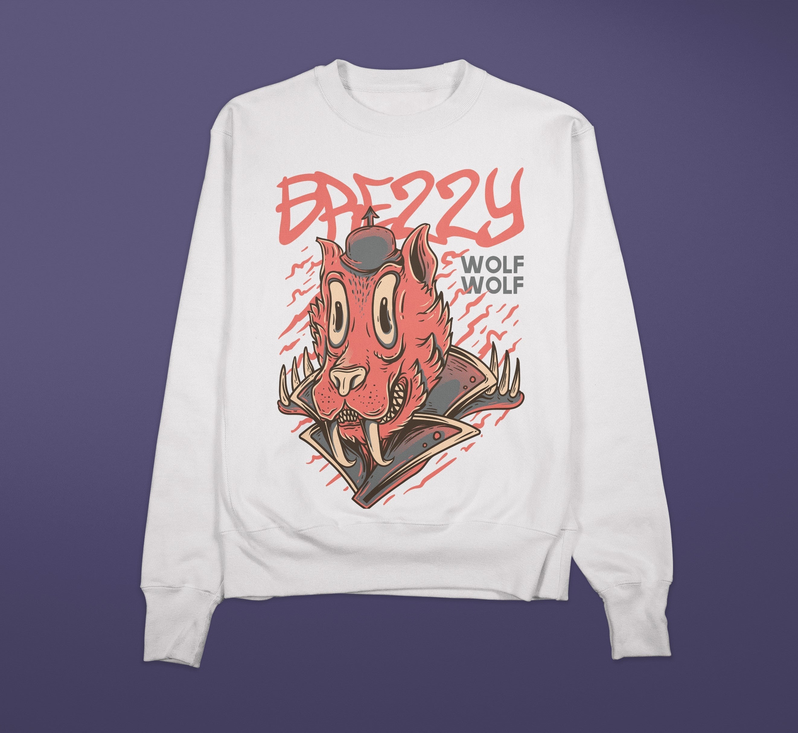 WOLF Sweatshirt (White)