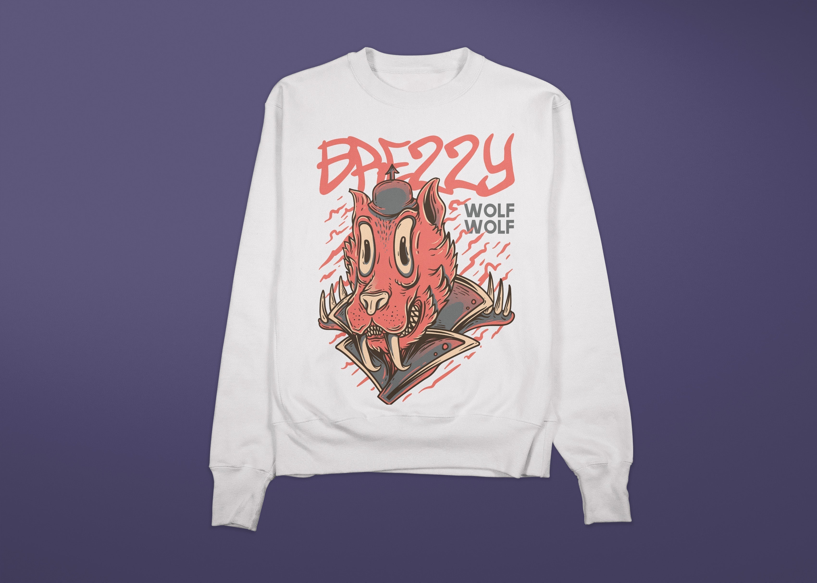 WOLF Sweatshirt (White)