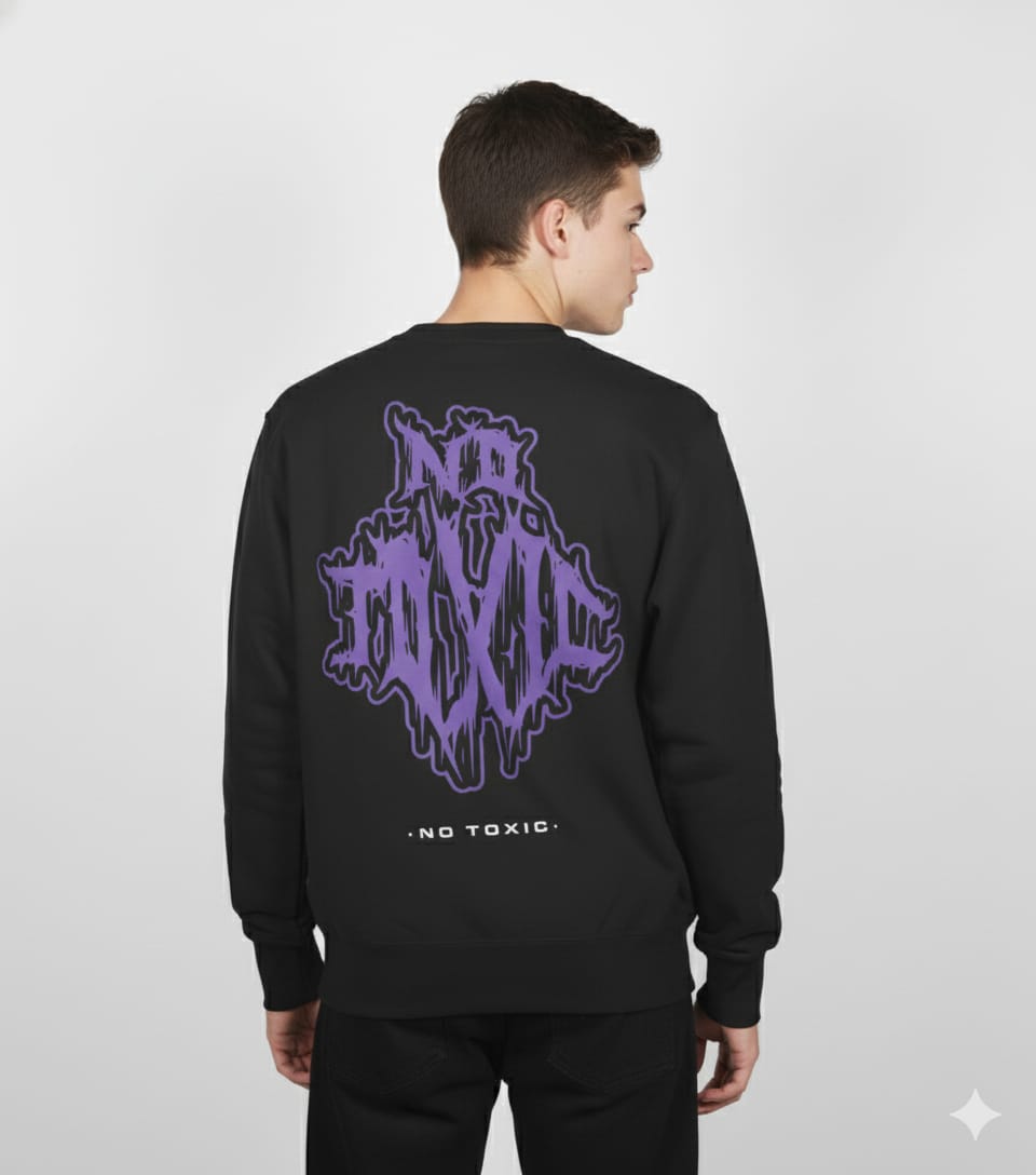 NO TOXIC Sweatshirt (Black)
