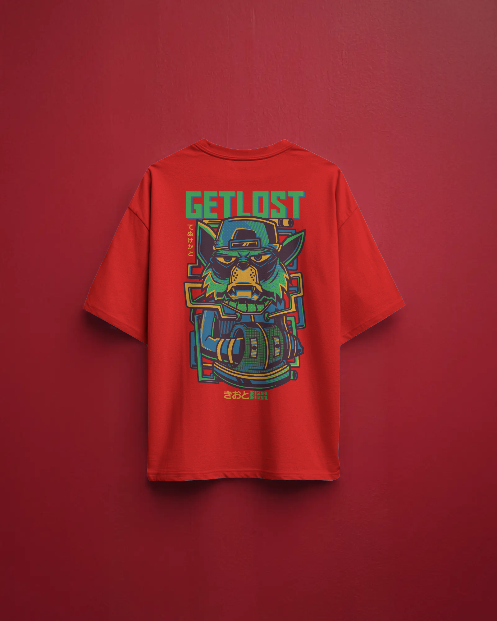 GETLOST Oversize Tshirt (Red)