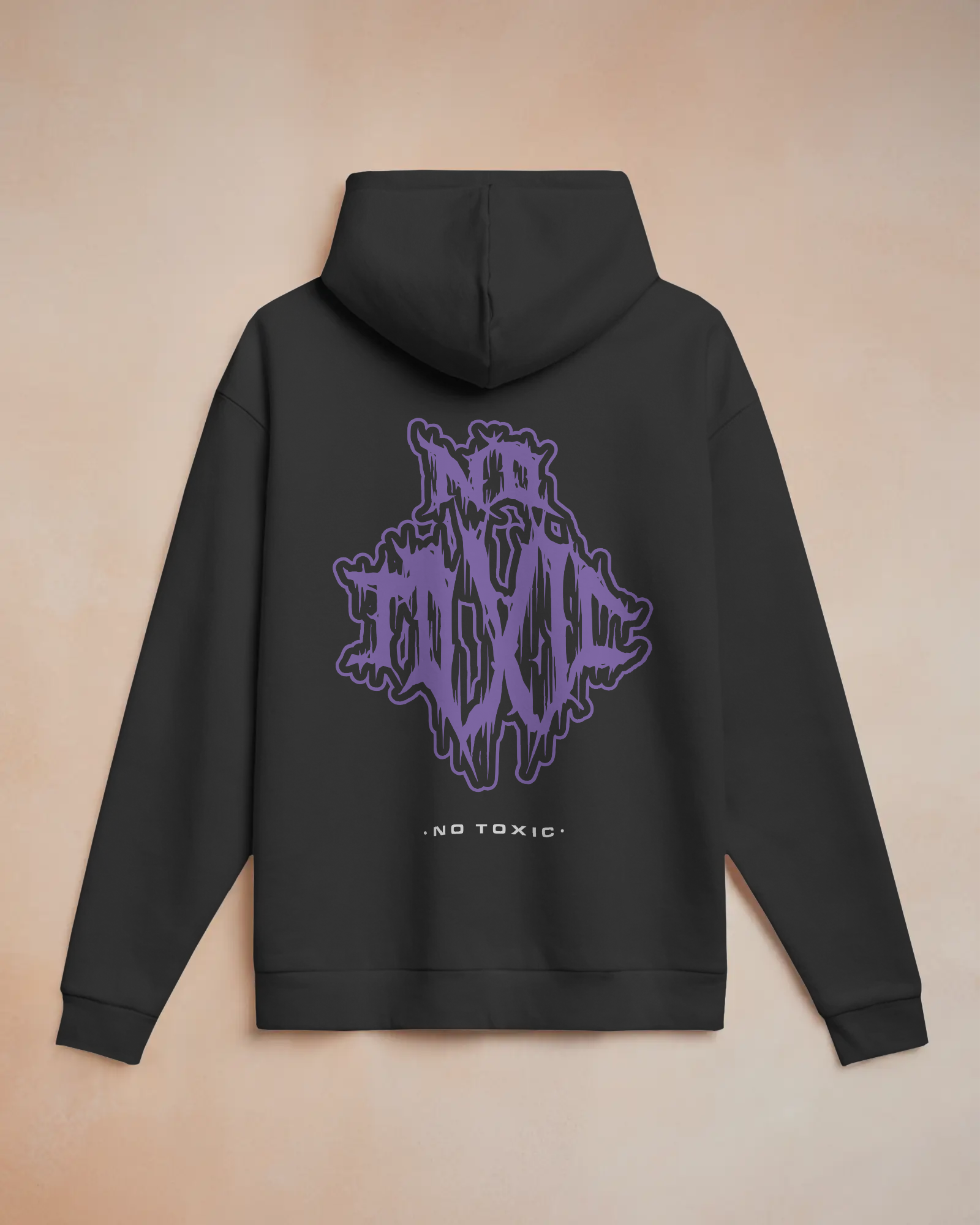 NO TOXIC Oversize Hoodie (Black)