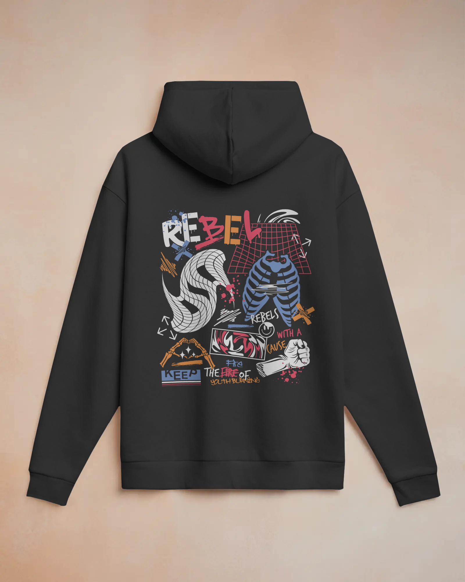 REBEL Hoodie (Black)