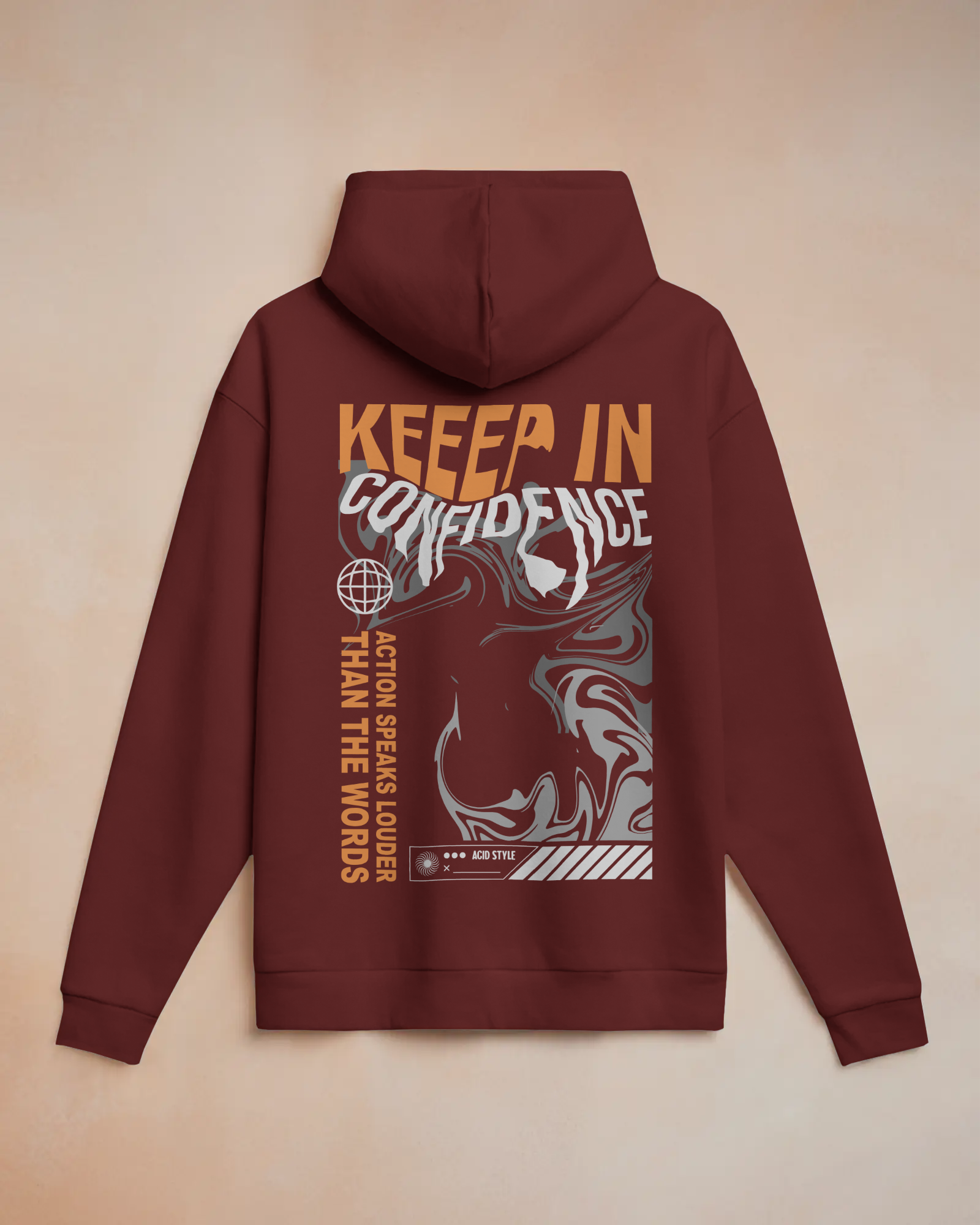 CONFIDENCE Hoodie (Maroon)