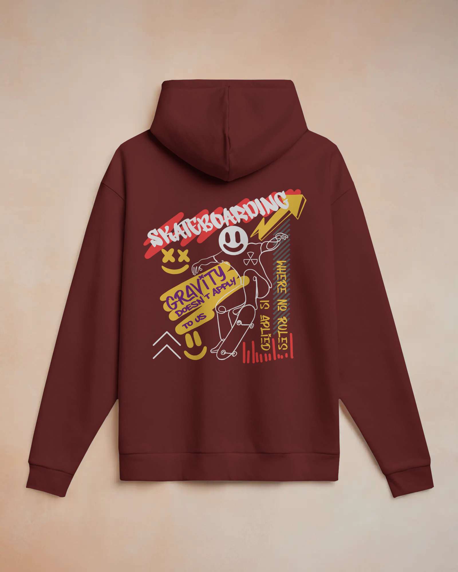 SKATEBOARD Hoodie (Brown)