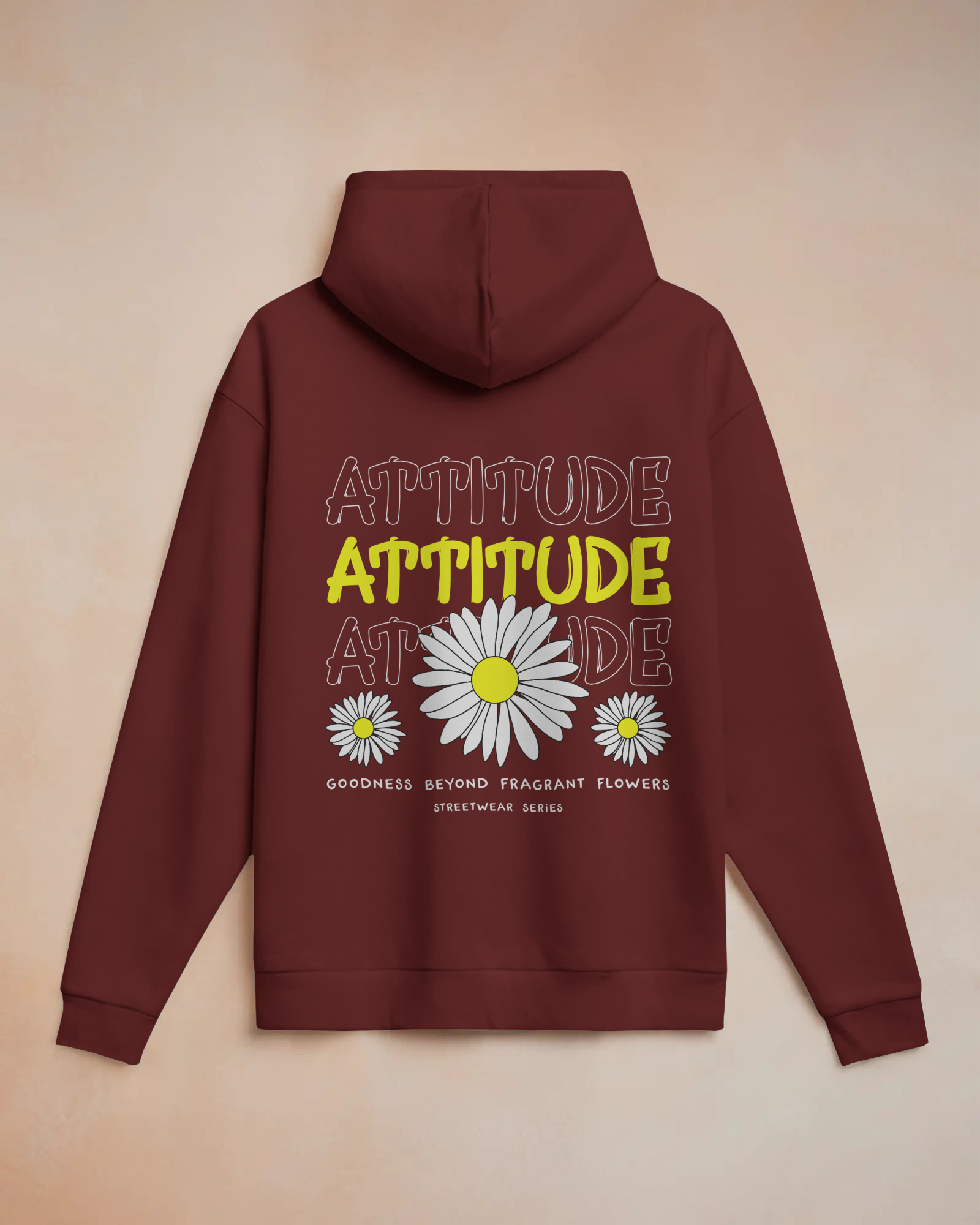 ATTITUDE Hoodie (Maroon)