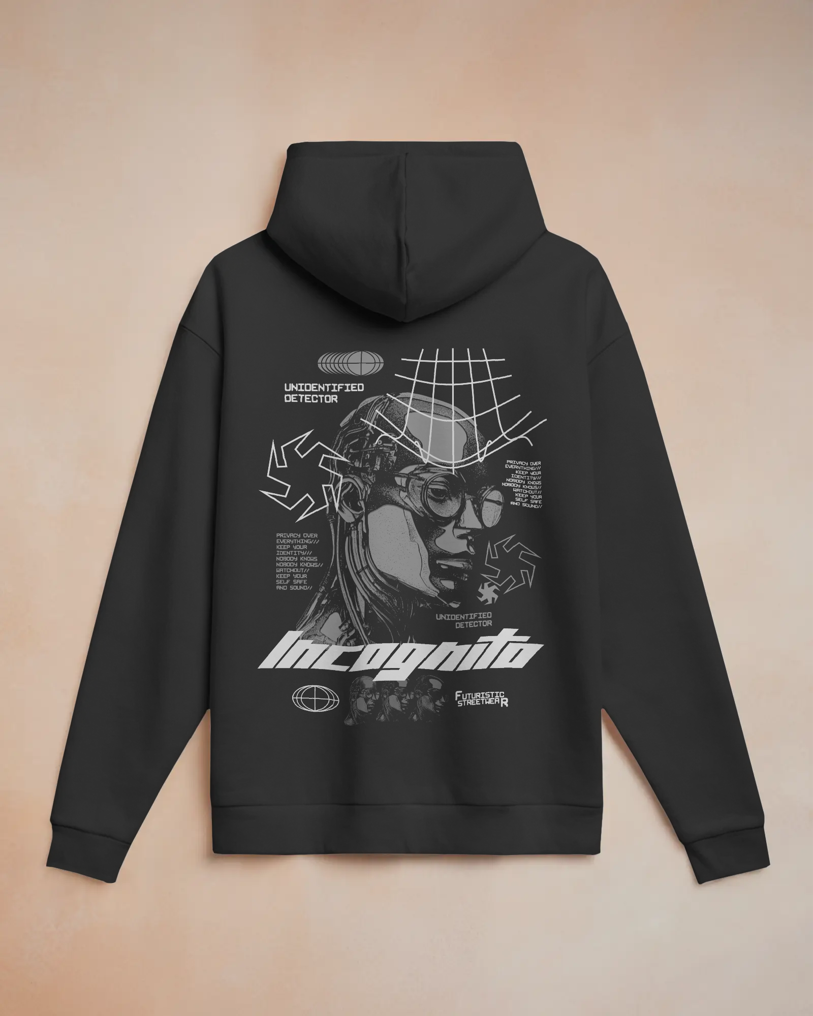 INCOGNITO Oversize Hoodie (Black)