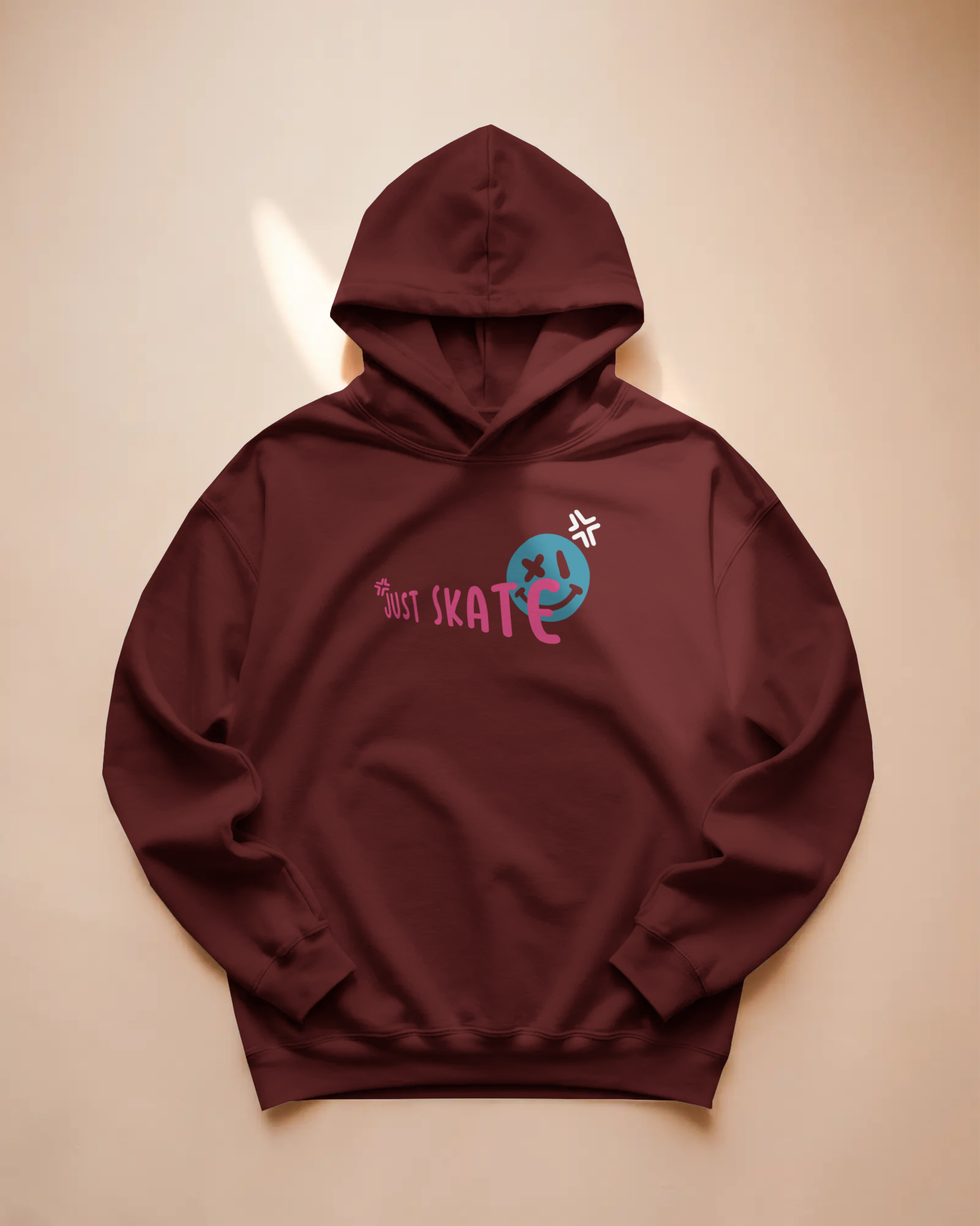 JUST SKATE Hoodie (Maroon)