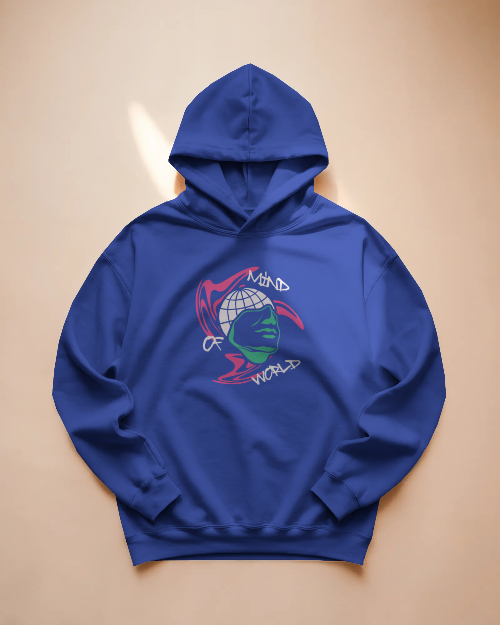 MIND OF WORLD Oversize Hoodie (Roya Blue)