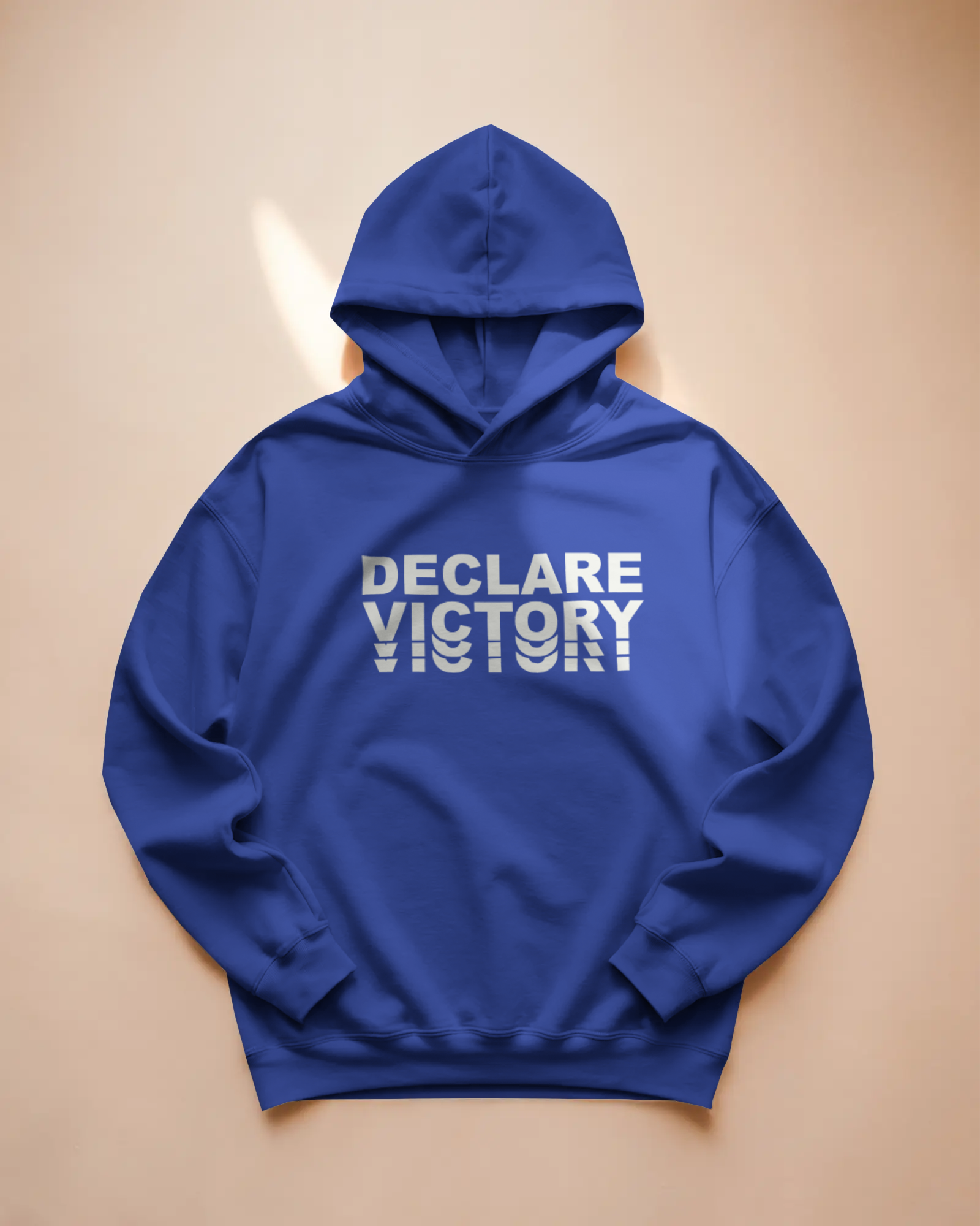 DECLARE VICTORY Oversize Hoodie (Roya Blue)