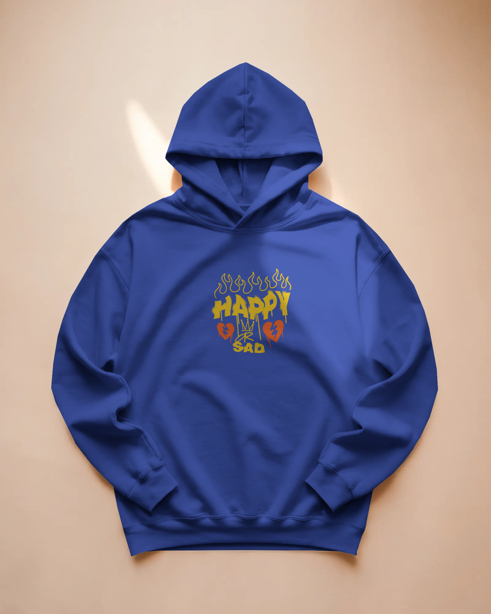 HAPPY Oversize Hoodie (Royal Blue)