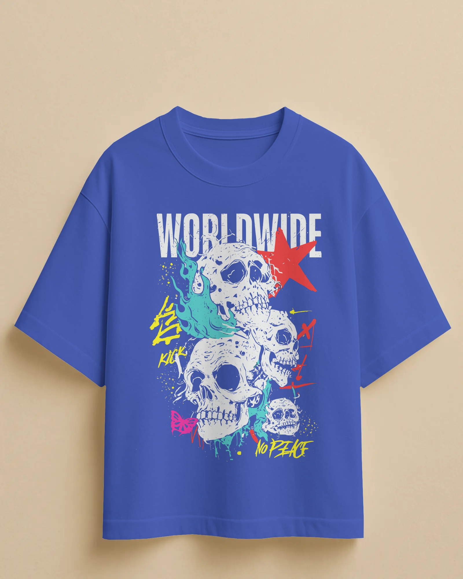 WORLDWIDE Tshirt (Royal Blue)